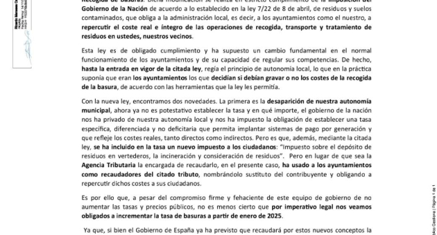 Información a los vecinos de la ley 7/2022 de residuos y suelos contaminados para una economía circular